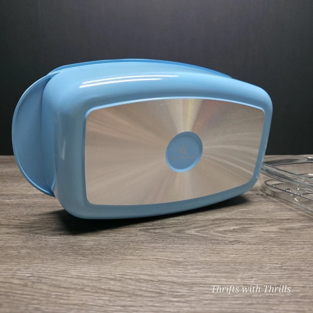 Cook' Essentials Blue 6 Qt Casserole Dish -  Cast Aluminum With Wire Rack - New‎